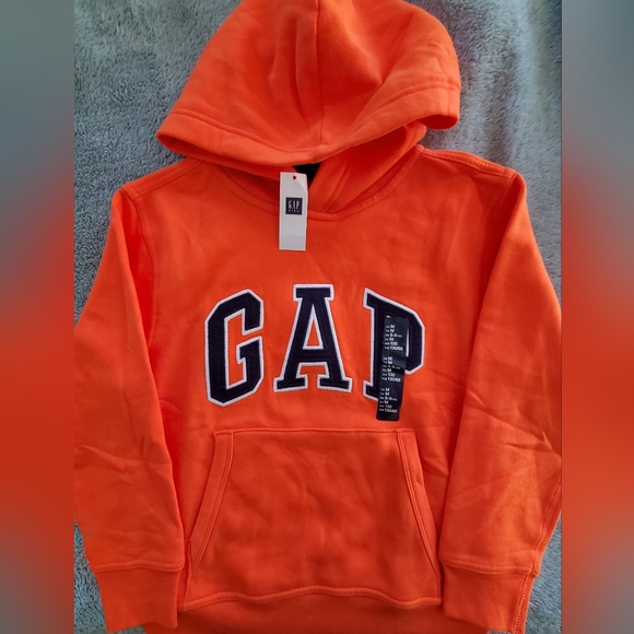 GAP KIDS ORANGE HOODIE SIZE M (8-9 YRS) - Picture 3 of 3